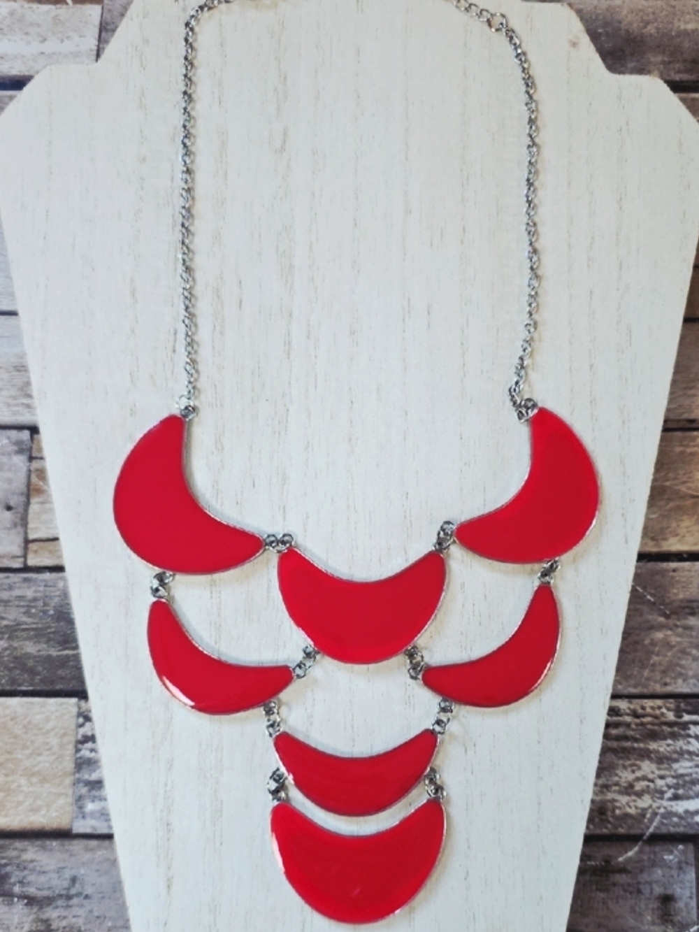 Bold Red Statement Necklace
